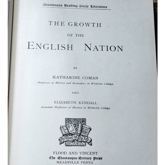 The Growth Of The English Nation By Katherine Coman, Antiquarian 1894 - Picture 11 of 13